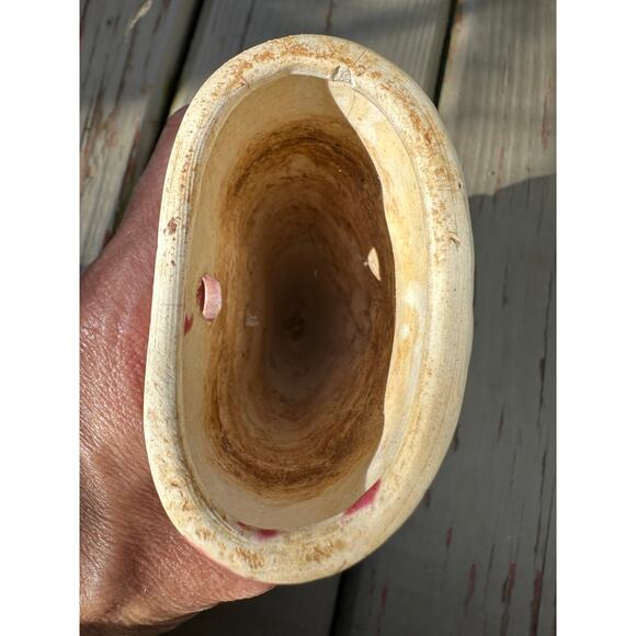 Vintage Ceramic Cherub Angel Wall Pocket Vase 6.5 pink blue Made in Japan - Picture 7 of 14